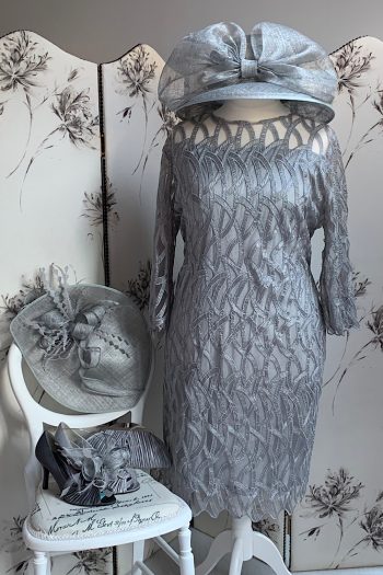 Silver/Grey Special Occasion Dress - Pre-Loved Size 22/24