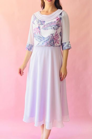 Stunning LIZABELLA Dress and Jacket - Pink/Multi - This Seasons Design- Size 20 - BNWT
